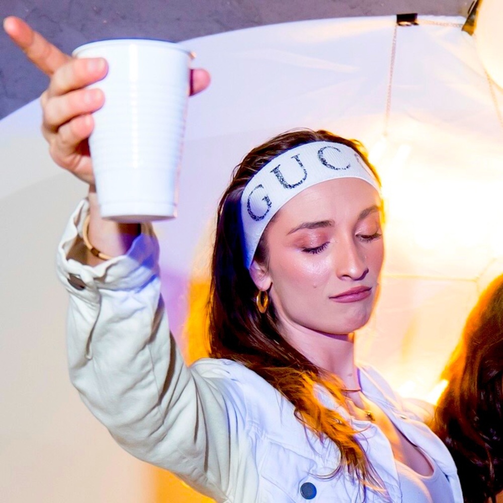 Gucci White Logo Fashion Headband